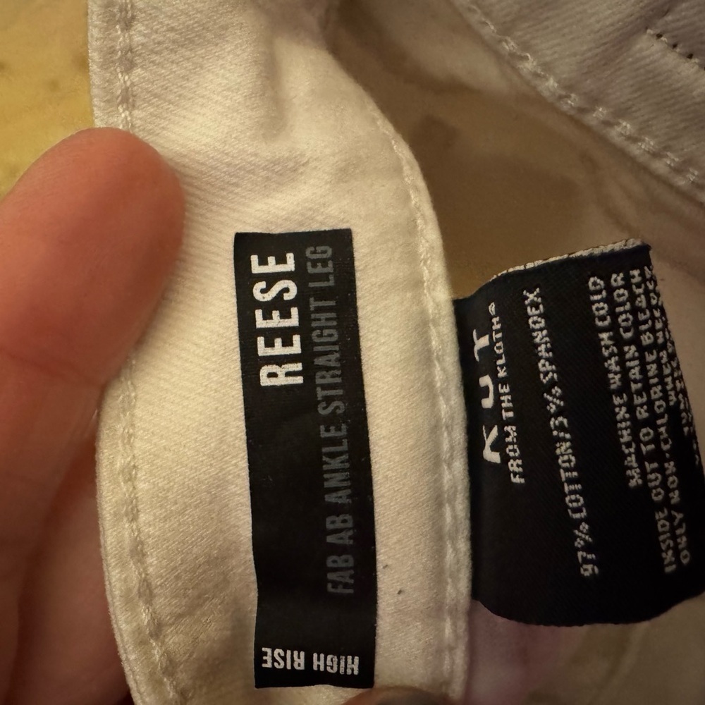 Kut from the Kloth White Cropped Jeans - Picture 7 of 9